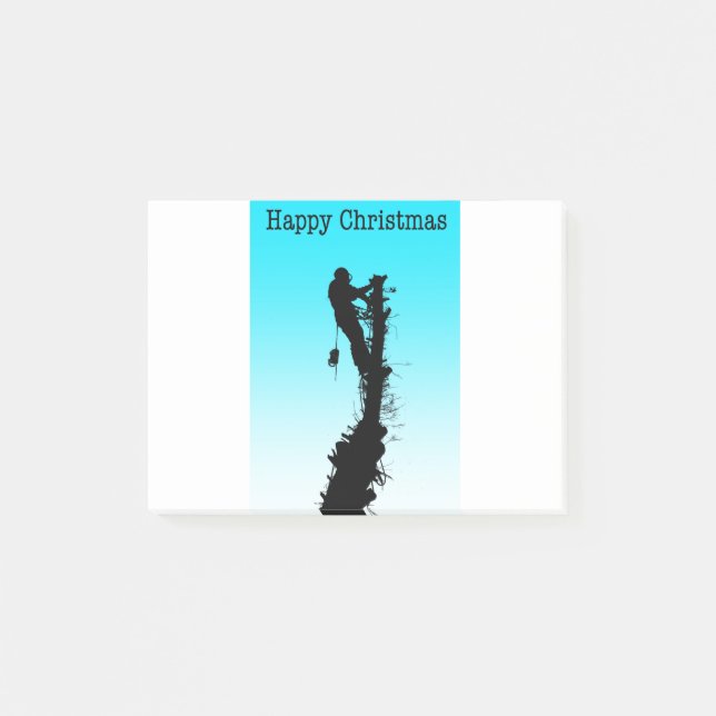 Post-it® Joyeux Arboriste de Noël Arbre Chirurgien Arbre de (Devant)