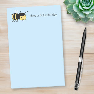 Post-it® Joyeux Bee BEEutiful (Belle) Jour Bleu