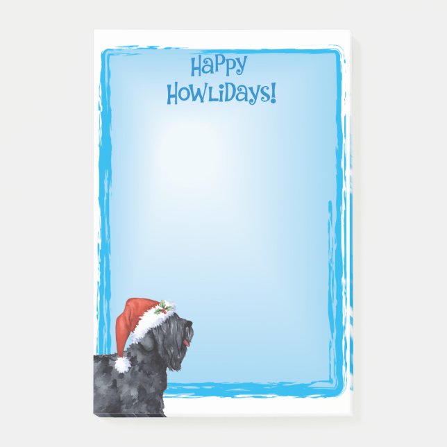 Post-it® Joyeux Howlidays Black Russian Terrier (Devant)
