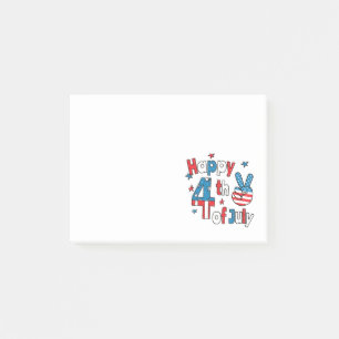 Post-it® Joyeux Jour de l'Indépendance 4 juillet