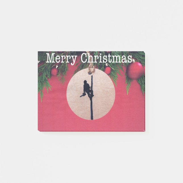 Post-it® Joyeux Noël à l'Arboriste et chirurgien Arbre. (Devant)