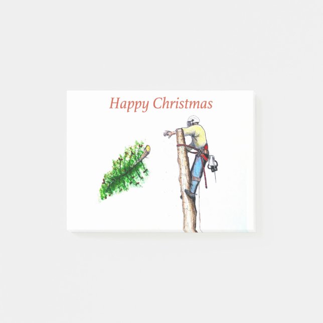 Post-it® Joyeux Noël à tous les chirurgiens de l'arbre et A (Devant)