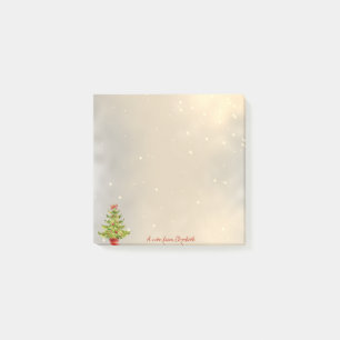 Post-it® Joyeux Noël, Arbre de Noël à l'aquarelle