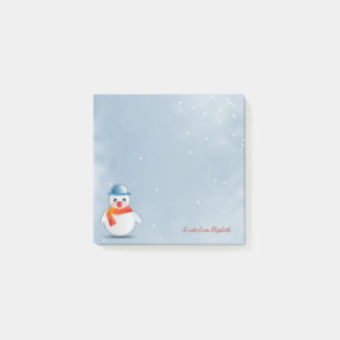 Post-it® Joyeux Noël,Bonhomme de neige de Noël - Personnali