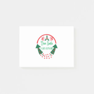 Post-it® Joyeux Noël Cher Père Noël Je Peux Expliquer