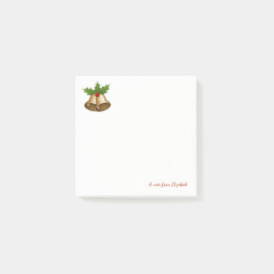 Post-it® Joyeux Noël, Cloche de Noël - Personnalisé