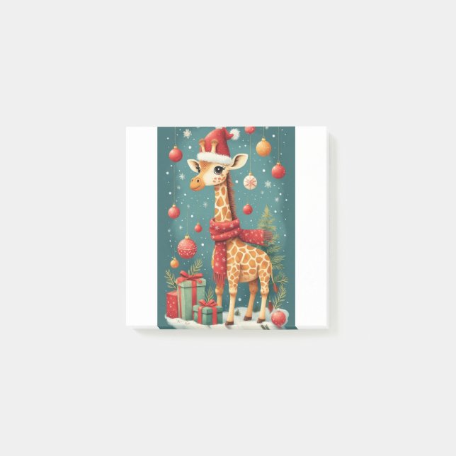 Post-it® Joyeux Noël Girafe (Devant)