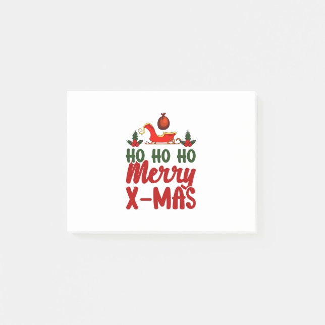 Post-it® Joyeux Noël Ho Ho Joyeux Noël (Devant)