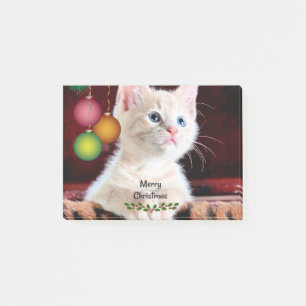 Post-it® Joyeux Noël mignonne adorable Kitty Cat