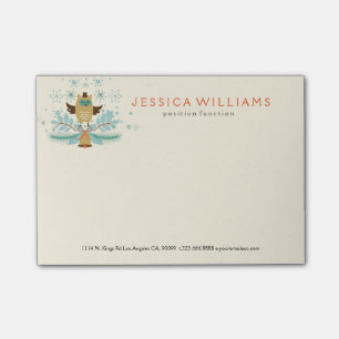 Post-it® Joyeux Noël mignonne Chouette de Noël