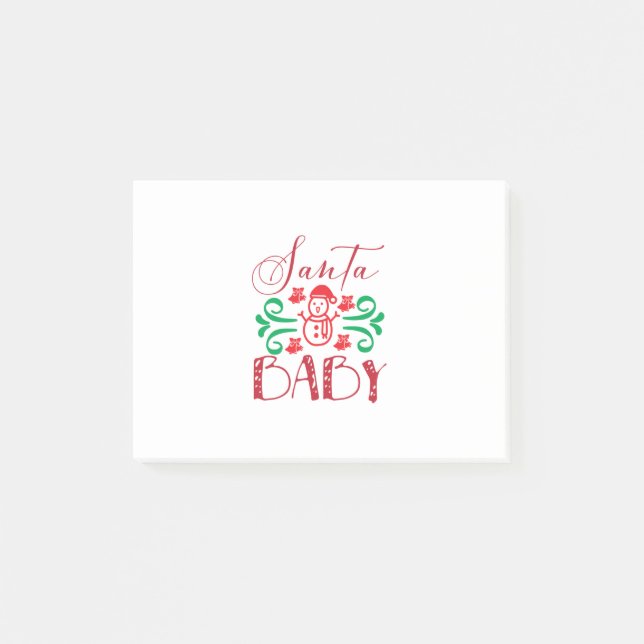 Post-it® Joyeux Noël Père Noël Baby (Devant)