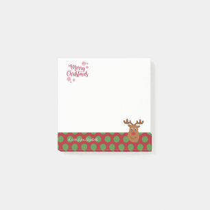 Post-it® Joyeux Noël, Reindeer de dessin