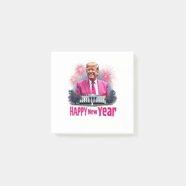 Post-it® Joyeux Nouvel An Trump Jour d'Inauguration 2025 (Devant)