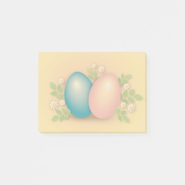 Post-it® Joyeux Oeuf de Pâques vacances de printemps pastel (Devant)