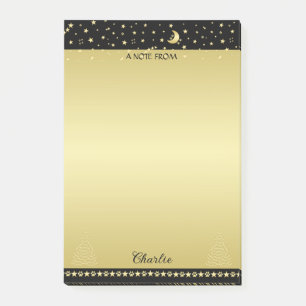 Post-it® Joyeux Pawlidays, Or brillant Paw sapin de Noël