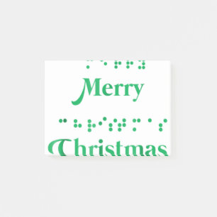 Post-it® Joyeux points en braille de noël , xmas, vacances
