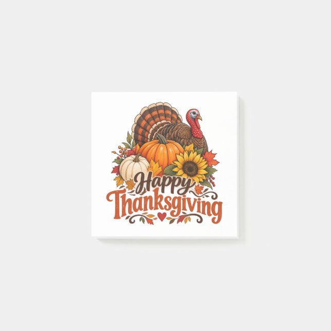 Post-it® Joyeux Thanksgiving (Devant)