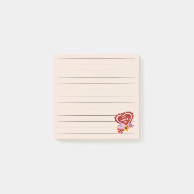 Post-it® Joyeux Valentines Day Post-it Notes (Devant)