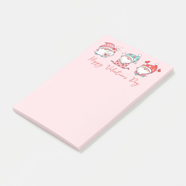 Post-it® Joyeux Valentines Jour Gnomes (Incliné)
