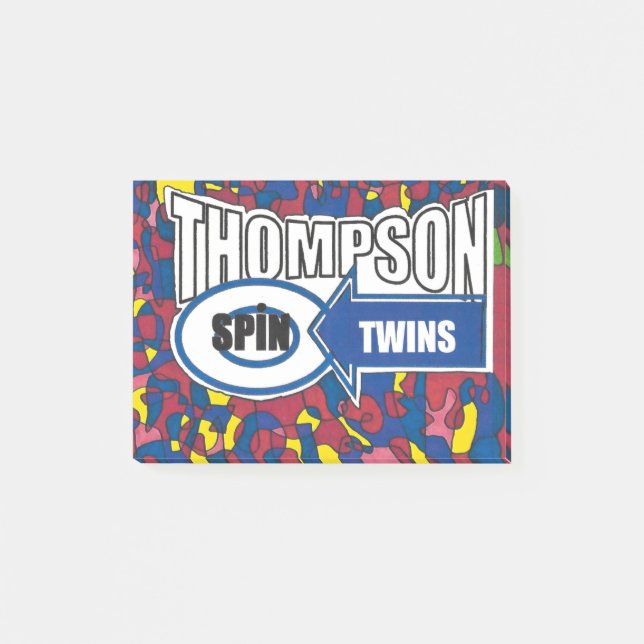 Post-it® Jumeaux de spin Thompson. (Devant)