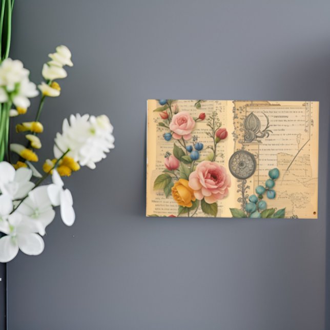 Post-it® Junk Journal Vintage Floral Post (Créateur téléchargé)