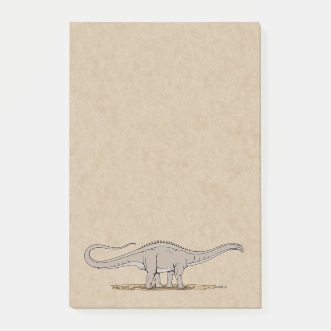 Post-it® Jurassic Dinosaur Apatosaurus Post-it Notes (Devant)
