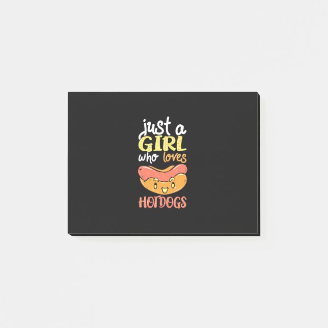 Post-it® Juste Une Fille Qui Aime Dachshund Chien (Devant)
