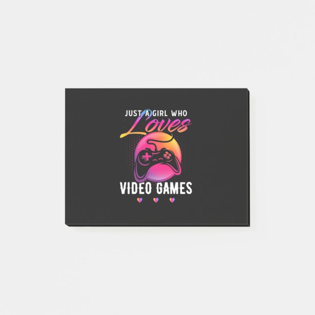 Post-it® Juste une fille qui aime le jeu vidéo (Devant)