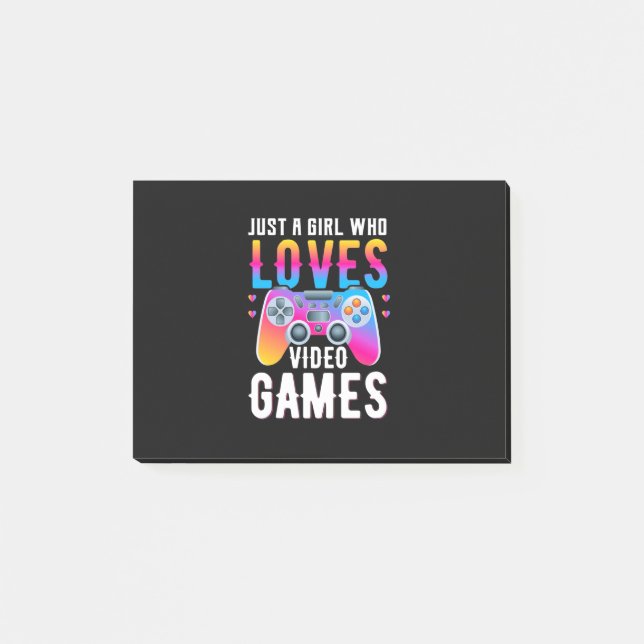 Post-it® Juste une fille qui aime les jeux vidéo (Devant)