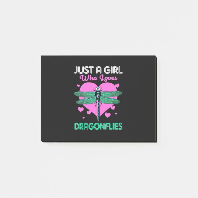 Post-it® Juste une fille qui aime les libellules (Devant)