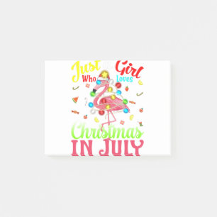 Post-it® Juste Une Fille Qui Aime Noël En Flamant rose Juil