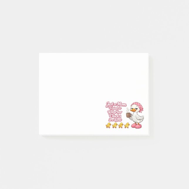 Post-it® Juste une maman essayant de garder ses canards en  (Devant)