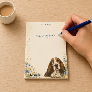Post-it® Juste une note aquarelle Basset Hound