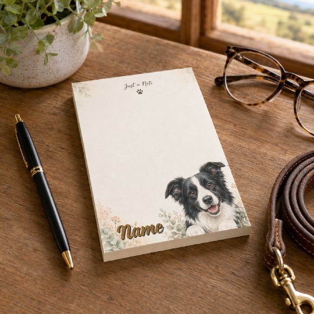 Post-it® Juste une note Border Collie (Créateur téléchargé)