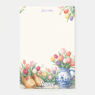 Post-it® Juste une note Tulipes néerlandaises et bleu de De