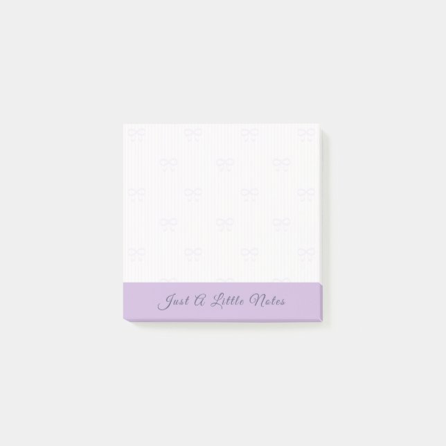 Post-it® Juste une petite note Filigrane à ruban lilas (Devant)