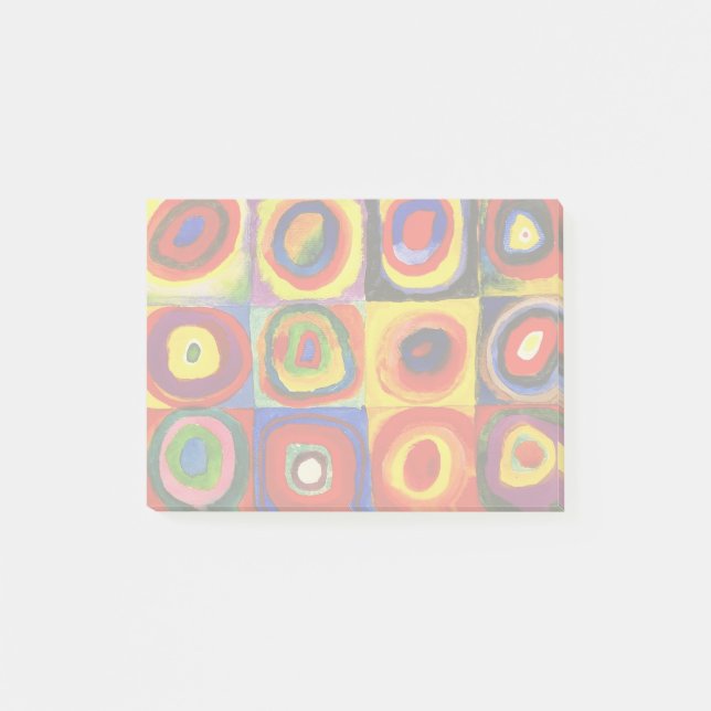 Post-it® Kandinsky Farbstudie Quadrates Cercles Art  (Devant)