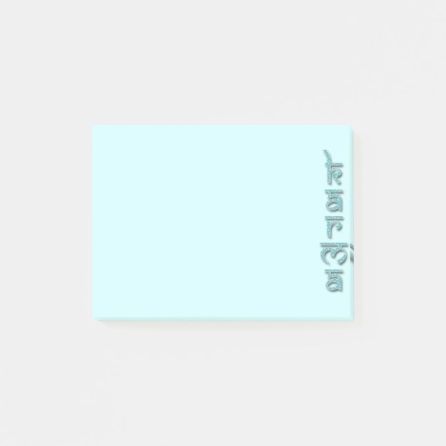 Post-it® karma - aqua (Devant)