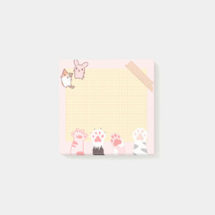 Post-it®  kawaii chat kitty pastel amoureux meow kitten c