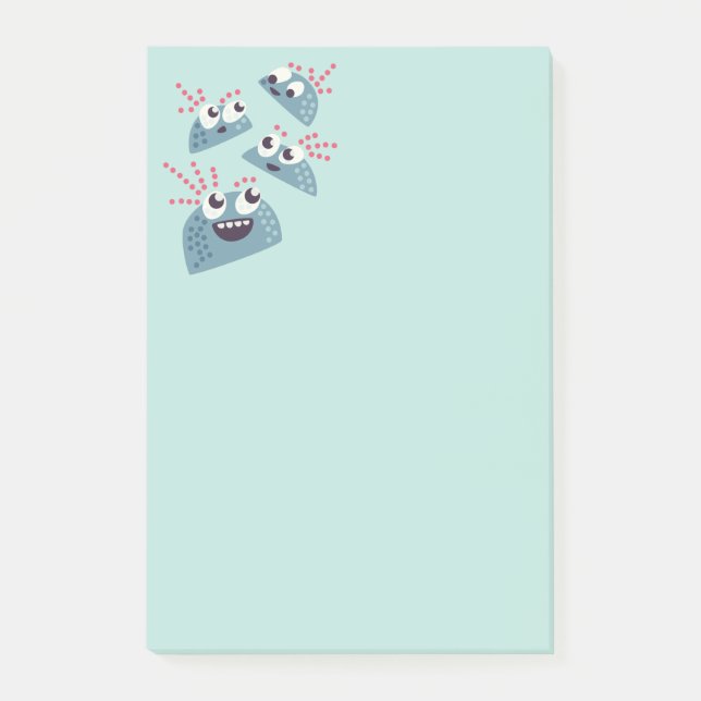 Post-it® Kawaii Cute Cartoon Candy Amis Enfants (Devant)