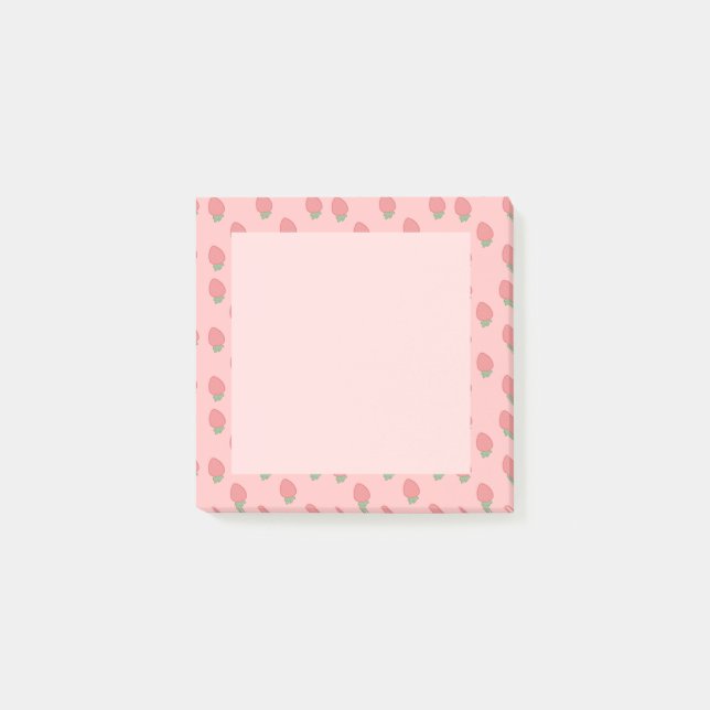 Post-it® Kawaii Espagne Pink Fraises (Devant)