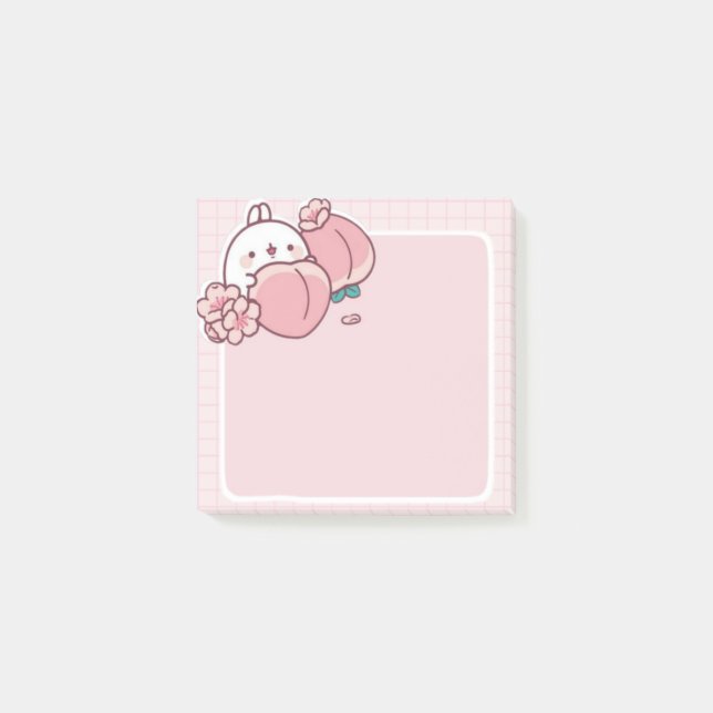Post-it®  kawaii pêche fleur pêche Sakura lapin rose mignon (Devant)