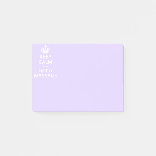Post-it® Keep Calm and Get a massage (Devant)