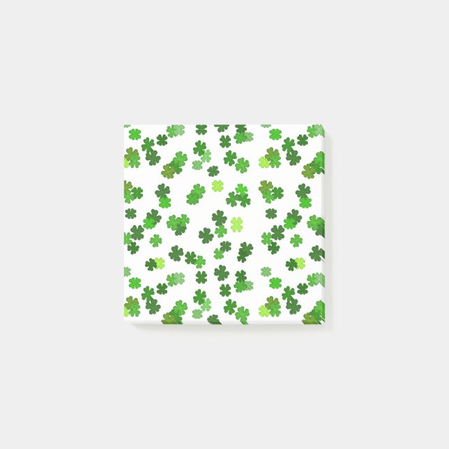 Post-it® Kelly green "Shamrocks en train de tomber" (Devant)