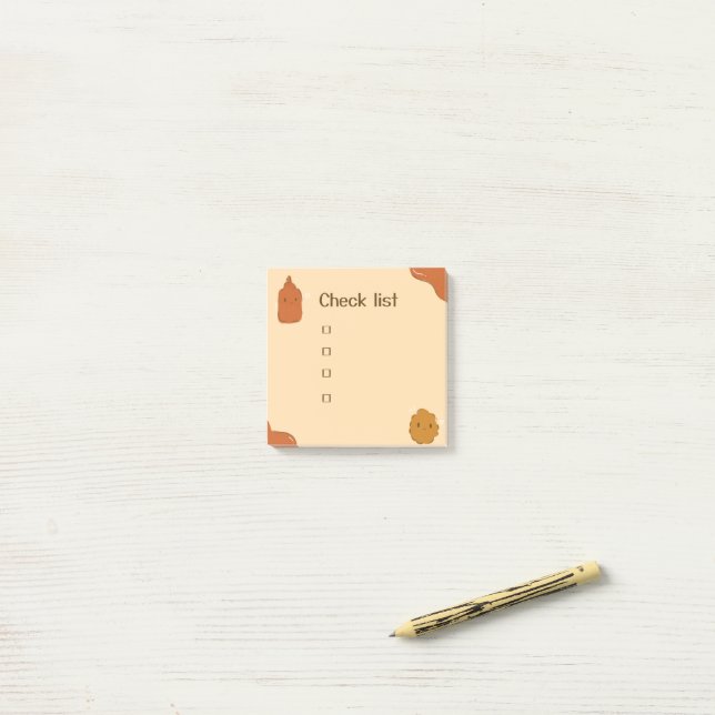 Post-it® Ketchup et nugget de poulet  (Sur un bureau)