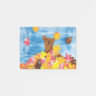 Post-it® KidsArt pour CHOC - Leaves automne Ours