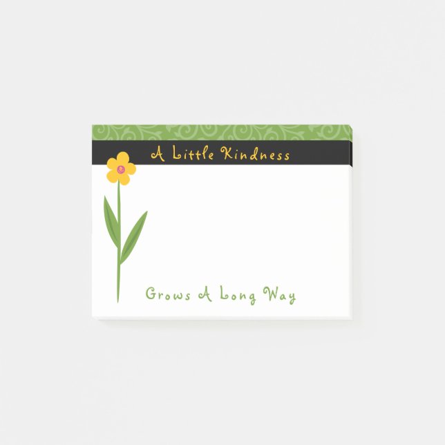 Post-it® Kindness Grows Flowers Inspirationnel 4 X 3 (Devant)