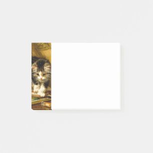 Post-it® Kitten avec peinture et brosses