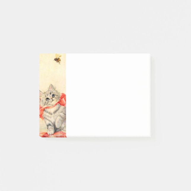 Post-it® Kitten avec ruban rouge (Devant)