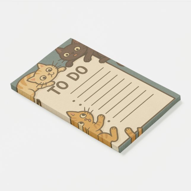 Post-it® Kitty Cat Pad To Do List (Incliné)